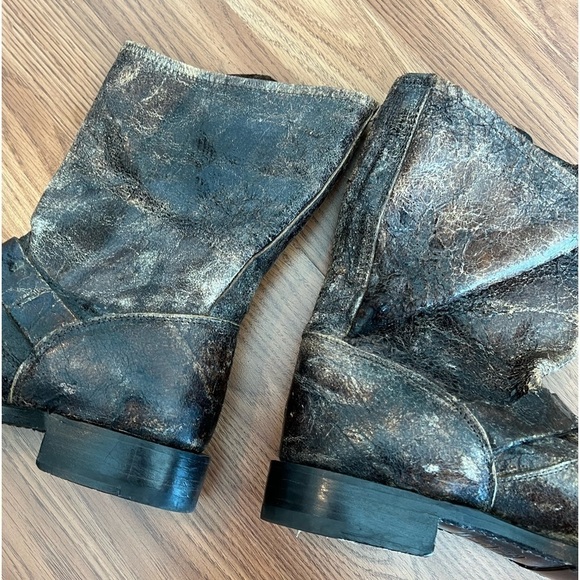 Frye Boots Distressed Leather Veronica Women’s Size 7 - Picture 7 of 16